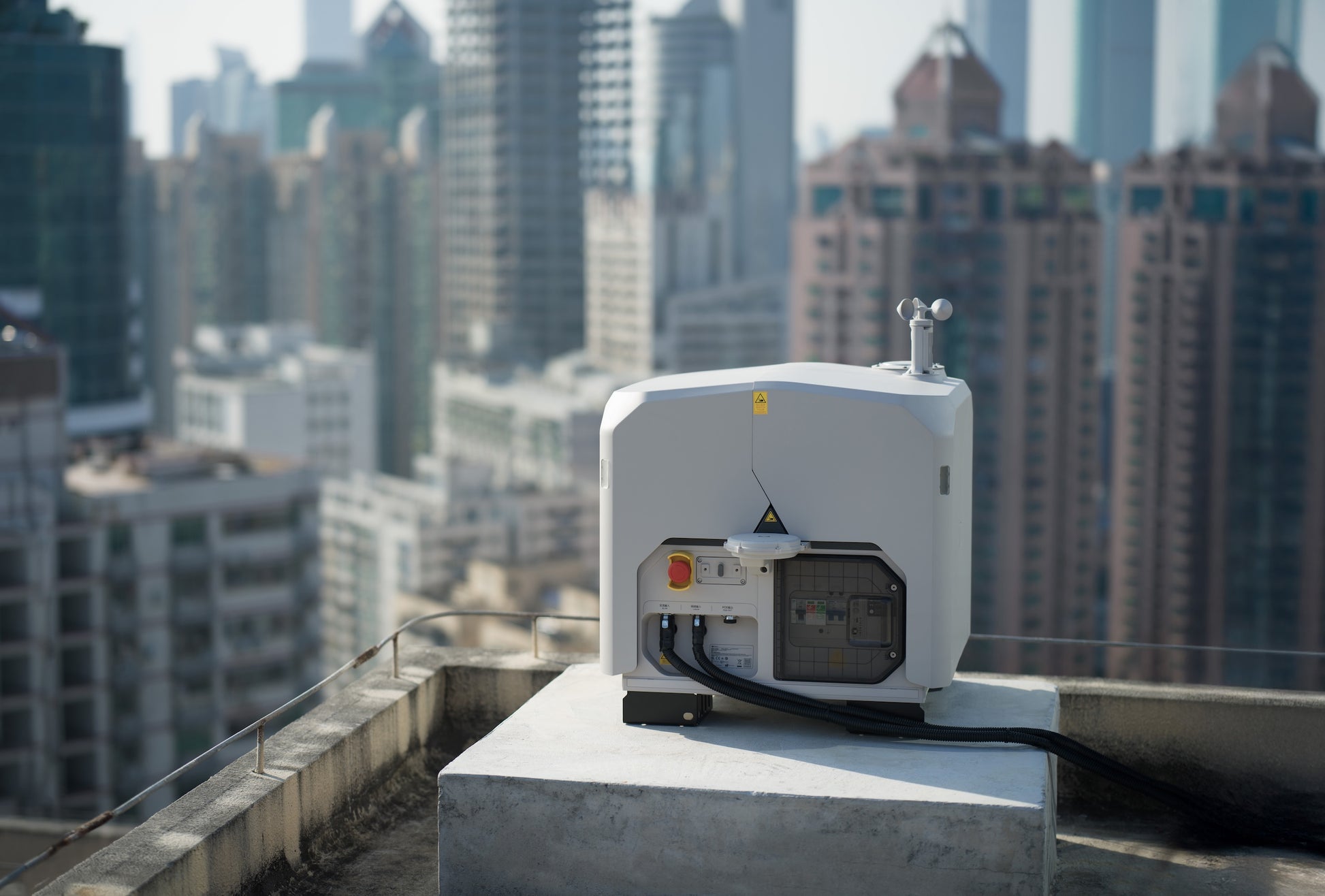 DJI Dock 3 installed in an urban environment