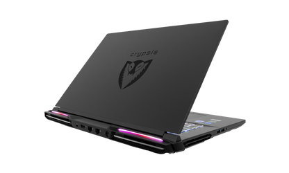 half closed laptop view of lid
