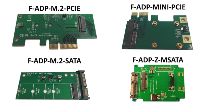 Logicube PCIe Adapter Kit for NVMe, M.2, mSATA & Mini PCIe SSDs